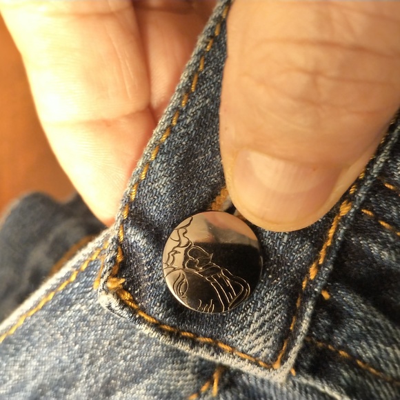 Versace collection men's , dark wash, zipper fly, regular fit - Picture 2 of 11